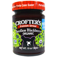 3 PACK of Crofters Organic Fruit Spread Blackberry -- 10 oz