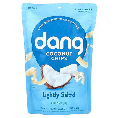 <img alt="Dang Foods, Coconut Chips, Lightly Salted, 3.17 oz (90 g)" title="Dang Foods, Coconut Chips, Lightly Salted, 3.17 oz (90 g),859908003121"