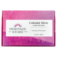 <img alt="Heritage Store, Colloidal Silver Clarifying Bar Soap, 3.5 oz (100 g)" title="Heritage Store, Colloidal Silver Clarifying Bar Soap, 3.5 oz (100 g),076970776481"