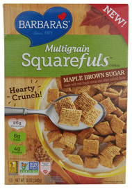 Barbaras Bakery, Multigrain Squarefuls Cereal, Maple Brown Sugar, 12 oz (340 g)