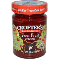 3 PACK of Crofters Organic Fruit Spread Four Fruits -- 10 oz