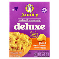 <img alt="Annies Homegrown, Deluxe Shells & Aged Cheddar, 11 oz (312 g)" title="Annies Homegrown, Deluxe Shells & Aged Cheddar, 11 oz (312 g),013562302109"