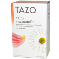 3 PACK OF Tazo Teas, Herbal Tea, Calm Chamomile, Caffeine-Free, 20 Filterbags, 0.91 oz (26 g)
