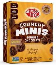 3 PACK of Enjoy Life Crunchy Mini Cookies Gluten Free Double Chocolate -- 6 Packs