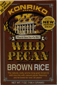 3 PACK of Konriko Brown Rice Wild Pecan -- 7 oz