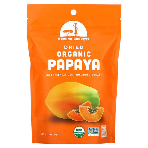 <img alt="Mavuno Harvest, Organic Dried Papaya, 2 oz (56 g)" title="Mavuno Harvest, Organic Dried Papaya, 2 oz (56 g),859750003300"