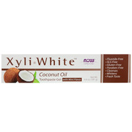 3 PACK of Now Foods, Solutions, XyliWhite, Toothpaste Gel, Coconut Oil, Mint Flavor, 6.4 oz (181 g)