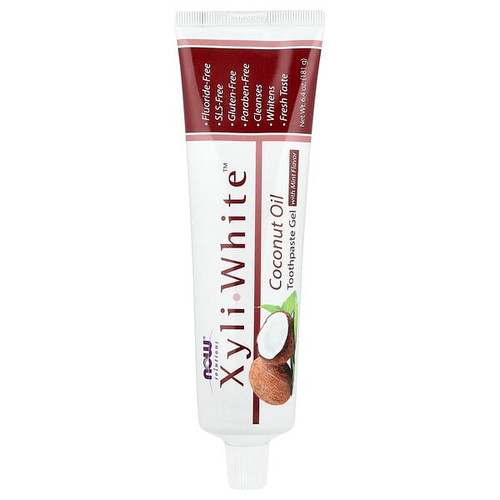 <img alt="NOW Foods, Solutions, XyliWhite Toothpaste Gel, Coconut Oil, Mint, 6.4 oz (181 g)" title="NOW Foods, Solutions, XyliWhite Toothpaste Gel, Coconut Oil, Mint, 6.4 oz (181 g),733739081025"