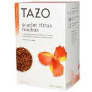 Tazo Teas, Herbal Tea, Scarlet Citrus Rooibos, Caffeine-Free, 20 Filterbags, 1.9 oz (55 g)