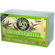 Triple Leaf Tea, Dieters Green, Herbal Tea, Decaf, 20 Tea Bags, 1.4 oz (40 g) (Discontinued Item)