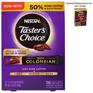 3 PACK of Nescafe, Tasters Choice, Instant Coffee, 100% Colombian, 16 Single Serve Packets, 0.1 oz (3 g) Each