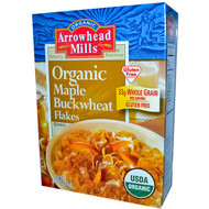 Arrowhead Mills, Organic Maple Buckwheat Flakes, Gluten Free, 10 oz (283 g)