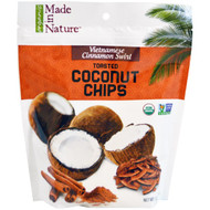3 PACK of Made in Nature, Organic Coconut Chips, Toasted Cinnamon Supersnacks, 3 oz (85 g)