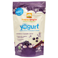 3 PACK of Happy Family Organics, Organic, Greek Yogis, Blueberry Purple Carrot, 1 oz (28 g)