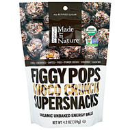3 PACK of Made in Nature, Organic Figgy Pops, Choco Crunch Supersnacks, 4.2 oz (119 g)