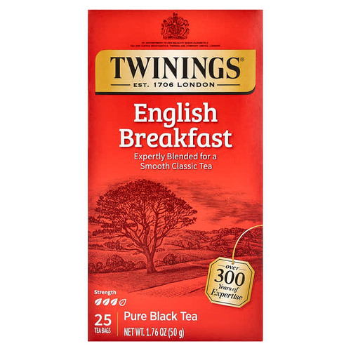 <img alt="Twinings, Pure Black Tea, English Breakfast, 25 Tea Bags, 1.76 oz (50 g)" title="Twinings, Pure Black Tea, English Breakfast, 25 Tea Bags, 1.76 oz (50 g),070177267766"