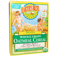3 PACK OF Earths Best, Organic Whole Grain Oatmeal Cereal, 8 oz (227 g)