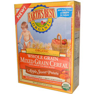 Earths Best, Organic Whole Grain Mixed Grain Cereal, Apple Sweet Potato, 8 oz (227 g)