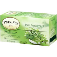 3 PACK OF Twinings, Herbal Tea, Pure Peppermint, Caffeine Free, 25 Tea Bags, 1.76 oz (50 g)