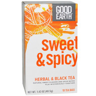 3 PACK of Good Earth Herbal & Black Tea Blend Original Sweet And Spicy -- 18 Tea Bags