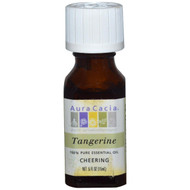 3 PACK of Aura Cacia, 100% Pure Essential Oil, Tangerine, .5 fl oz (15 ml)