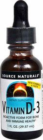 3 PACK of Source Naturals Vitamin D-3 Liquid -- 1 fl oz