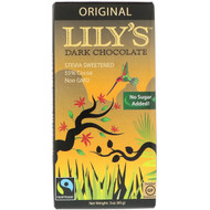 3 PACK of Lilys Dark Chocolate with Stevia Original -- 3 oz