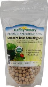 3 PACK of Handy Pantry Organic Garbanzo Bean Sprouting Seed -- 8 oz