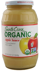 3 PACK of Santa Cruz Organic Apple Sauce -- 23 oz
