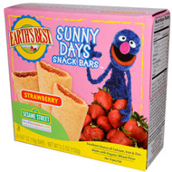 3 PACK of Earths Best, Organic Sunny Days Snack Bars, Strawberry, 8 Bars, 0.67 oz (19 g) Each