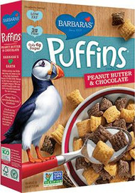 3 PACK of Barbaras Puffins Cereal Peanut Butter and Chocolate -- 10.5 oz