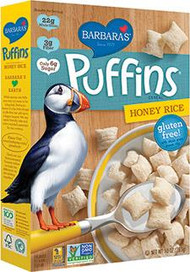 Barbaras Bakery, Puffins Cereal, Honey Rice, 10 oz (283 g)