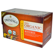 3 PACK OF Twinings, Organic Herbal Tea, Rooibos, 20 Tea Bags, 1.27 oz (36 g)