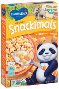 Barbaras Bakery, Organic Snackimals Cereal, Cinnamon Crunch, 9 oz (255 g)