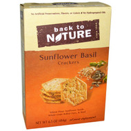 Back to Nature, Sunflower Basil Crackers, 6.5 oz (184 g)