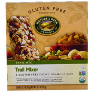 Natures Path, Organic, Trail Mixer, Chewy Granola Bars, Gluten Free, 5 Bars, 1.2 oz (35 g) Each