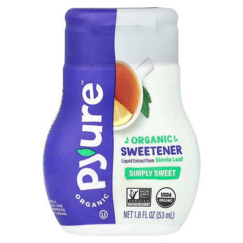 <img alt="Pyure, Organic Liquid Stevia Sweetener, Simply Sweet, 1.8 fl oz (53 ml)" title="Pyure, Organic Liquid Stevia Sweetener, Simply Sweet, 1.8 fl oz (53 ml),850196003435"