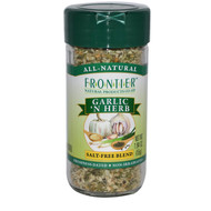 3 PACK of Frontier Natural Products, Garlic N Herb, Salt-Free Blend, 1.94 oz (55 g)