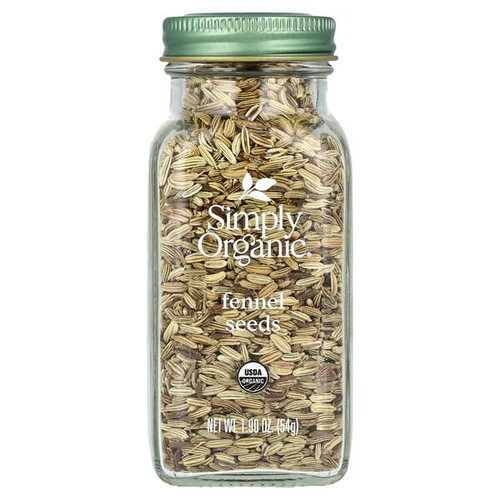 <img alt="Simply Organic, Fennel Seeds, 1.90 oz (54 g)" title="Simply Organic, Fennel Seeds, 1.90 oz (54 g),089836180377"
