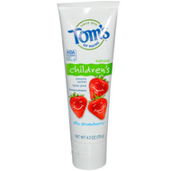 Toms of Maine, Natural Childrens Fluoride Toothpaste, Silly Strawberry, 4.2 oz (119 g)