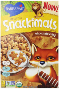 Barbaras Bakery, Organic Snackimals Cereal, Chocolate Crisp, 9 oz (255 g)