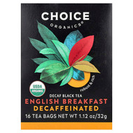 <img alt="Choice Organics, Black Tea, English Breakfast, Decaf , 16 Tea Bags, 1.12 oz (32 g)" title="Choice Organics, Black Tea, English Breakfast, Decaf , 16 Tea Bags, 1.12 oz (32 g),047445919542"