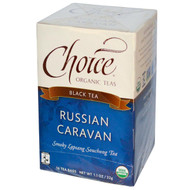 Choice Organic Teas, Black Tea, Organic, Russian Caravan, 16 Tea Bags, 1.1 oz (32 g)