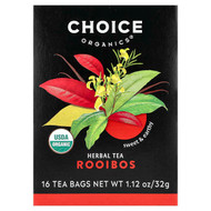 <img alt="Choice Organics, Herbal Tea, Rooibos, Caffeine-Free, 16 Tea Bags, 1.12 oz (32 g)" title="Choice Organics, Herbal Tea, Rooibos, Caffeine-Free, 16 Tea Bags, 1.12 oz (32 g),047445919436"