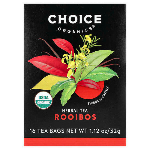 <img alt="Choice Organics, Herbal Tea, Rooibos, Caffeine-Free, 16 Tea Bags, 1.12 oz (32 g)" title="Choice Organics, Herbal Tea, Rooibos, Caffeine-Free, 16 Tea Bags, 1.12 oz (32 g),047445919436"
