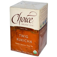 Choice Organic Teas, Twig Tea, Organic, Twig Kukicha, 16 Tea Bags, 1.1 oz (32 g)