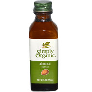 3 PACK of Simply Organic Almond Extract -- 2 fl oz