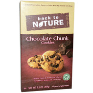 3 PACK of Back To Nature Cookies Chocolate Chunk -- 9.5 oz