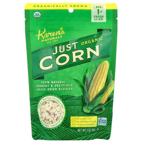 <img alt="Karens Naturals, Organic Just Corn, 3 oz (84 g)" title="Karens Naturals, Organic Just Corn, 3 oz (84 g),012413250019"