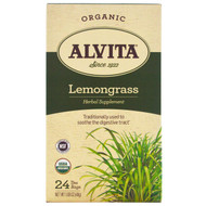 Alvita Teas, Organic, Lemongrass Tea, Caffeine Free, 24 Tea Bags, 1.69 oz (48 g)